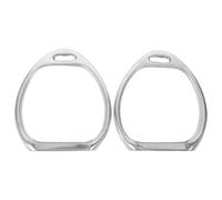 UPKOCH Estribos de Aleación de Aluminio para Montar a Caballo, Par de Estribos de Seguridad Plateados Soporte Antideslizante, Accesorios Ecuestres para Adultos y Jóvenes, Herramientas