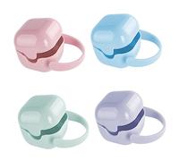 UPKOCH Estuche Para Chupete Portátil Multicolor Para Bebés, Caja De Almacenamiento De Plástico Pp, Compacto y Ligero Para Uso Cochecitos y Bolsos, Set De 4 Piezas