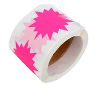 UPKOCH Etiquetas Adhesivas Fluorescentes de Papel Adhesivo para Gestión de Inventarios y Escuelas Superficie Escribible y Diseño Creativo para Precios