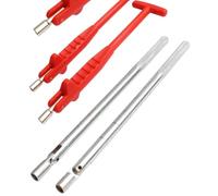 UPKOCH Extractor de Boquillas para Neumáticos Mango de Acero, Herramienta para Quitar Válvulas de Coches, Motos y Camiones, Desmontador de Vástago de Válvula para Reparación Automotriz