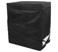 UPKOCH Funda para Congelador Vertical 5.0 Pies³, Cubierta Protectora de Oxford 210d Negra con Cremallera, Ventilación Lateral y Hebilla Ajustable para Uso Interior y Exterior