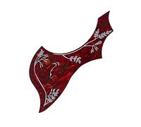 UPKOCH Golpeador Autoadhesivo de Guitarra Forma de Ala Protector de PVC para Guitarra Decoración Duradera 1 Diseño de Flores y Pájaros de