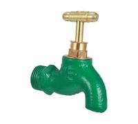 UPKOCH Grifo de Pared para Jardín y Lavadero, Salida 1/2 Pulgada Verde | Cobre E Hierro, Ajuste Sencillo y Conexión de Manguera, Uso Exterior Caudal Simple