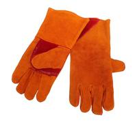 UPKOCH Guantes de Piel de Vaca de Soldadura Resistentes al Calor para Horno