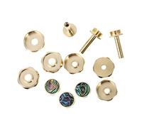 UPKOCH Hebilla Del Botón Del Pistón Para Trompeta Pequeña Color Dorado, Accesorio Compacto Para Instrumentos Musicales, Botón a Presión Resistente Para Uso Musical Portátil