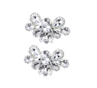 UPKOCH Hebillas de Zapatos de Pedrería Cristal Desmontables para Mujer Clips Decorativos Brillantes para Boda Fiesta y Uso Casual de Accesorios DIY Elegantes para Novia