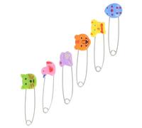 UPKOCH Imperdibles de Acero Inoxidable para Bebés Cabezas de Animal 30 Unidades Broches de Seguridad para Pañales de Tela Accesorios de Costura Seguros y Decorativos para Uso Infantil