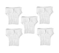 UPKOCH Insertos para Pañales de Tela para Bebés Reutilizables, Absorbentes, Suaves y Transpirables, Talla M Color Claro, para Recién Nacidos 3-9 Meses, Paquete de 5 Unidades para Uso