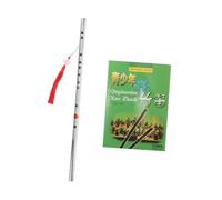 UPKOCH Instrumento Dizi De Acero Inoxidable Flauta Chino Tradicional Para Principiantes Incluye Libro De Instrucciones Para Aprendizaje y Actuaciones