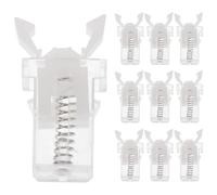 UPKOCH Interruptores de Tipo Pulsador para Cubo de Basura, 10piezas, Hebillas de Plástico Resistentes y Fiables para Cierre Automático en Papelera