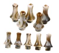 UPKOCH Juego De 10 Piezas Boquilla Cucurbitáceas almohadillas de boquilla de saxofón boquilla de barítono boquilla de clarinete boquilla saxo bari boquilla de melófono resina Light Brown