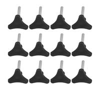 UPKOCH Juego de 12 tornillos de repuesto para silla de inodoro portátil, accesorios de fijación, tornillos roscados para baño doméstico.