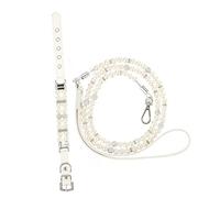 UPKOCH Juego de 2 y Correas para Perro Perlas, Ajustables y Cómodos para Aire Libre, Entrenamiento y Uso Diario en Cachorros y Perros Adultos