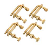 UPKOCH Juego de 4 Piezas de Afinadores de Violín 1/2 y 1/4 de Metal Perillas Doradas para Afinación Precisa y Fácil Instalación para Principiantes y Músicos