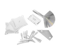 UPKOCH Juego de Herramientas para Guitarra 17 Piezas Metálicas Medidor de Acción de Cuerdas Regla de Radio y Calibre de Espesores Estuche Portátil para Reparación y Ajuste Profesional