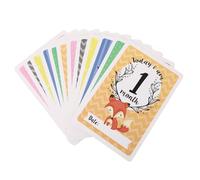 UPKOCH Juego De Tarjetas De Nacimiento De Bebé Tarjetas para Bebés Signos del Mes del Bebé Animal Tarjetas para Recién Nacidos para Parejas