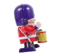 UPKOCH Juguete de Viento Robot Tamborilero Metálico para Diseño Seguro con Bordes Redondeados Divertido y Coleccionable Regalo para Desarrollo Sensorial