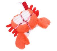 UPKOCH Juguete Masticable para Gatitos Pequeño de Peluche con Campana y Hierba Gatera, Juguete Dental para Gatos de Interior, Diseño Cangrejo para Entretenimiento y Cuidado Dental