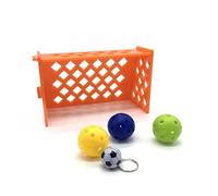 UPKOCH Juguete Mini Campo de Fútbol para Loros, Material Plástico, Desarrollo Mental y Bienestar Físico, Adecuado para Entrenamiento y Juego de Aves Color Aleatorio
