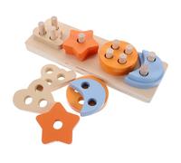 UPKOCH Juguete para de Madera Resistente de Rompecabezas para Entrenamiento de Inteligencia de Pájaros Bloques de Colores para Jaulas para Periquitos y Cacatúas
