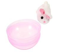 UPKOCH Juguete para Gatos Interior Bola Electrónica Giratoria Automática Resistente para Estimular y Divertir Mascotas sin Batería Color Blanco con Ojos Aleatorios Color