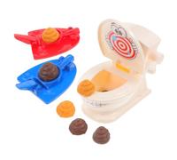 UPKOCH Juguete para Inodoro Forma de Caca Broma de Caca Divertida Juego WC para Disparar Accesorios de Broma Geniales para Fiesta Familiar Juguete de Falsa