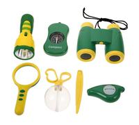 UPKOCH Juguetes De Exploración Al Aire para Kit De Insectos Binoculares Brújula Silbato y Linterna Resistente y Compacto