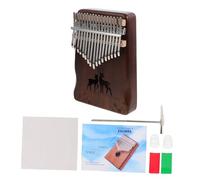 UPKOCH Kalimba de 17 Teclas Piano de Pulgar Portátil de Madera Instrumento Musical para Principiantes Incluye Martillo de Afinación para Cumpleaños y Navidad