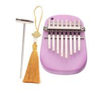 UPKOCH Kalimba de Pulgar de Teclas Piano de Dedo Compacto Morado Ovalado para Viajes Principiantes y Práctica Musical Instrumento de Dedo