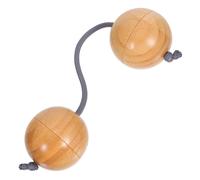 UPKOCH Kashaka De Bambú Sonaja Rítmica Portátil Para Principiantes, Instrumento De Percusión De Mano Bolas De Arena, Adecuado Para Educación Musical, Espectáculos y Reuniones Familiares