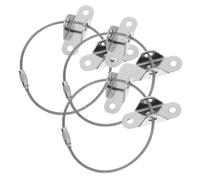 UPKOCH Kit De Correas Antivuelco Para Muebles a Prueba De Bebés y Niños, Acero Inoxidable Duradero, Fácil Instalación, Seguridad Para Estanterías, Cajones y Armarios, Set De 3 Unidades