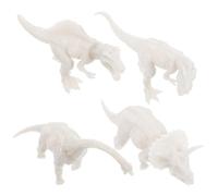 UPKOCH Kit de Pintura de Dinosaurios 3D para Niños de 4 a 8 Juguetes de Manualidades 4 Piezas Material de PVC para Fiestas Pintura Creativa