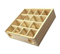 UPKOCH Labyrinth de Madera para Hámsteres y Jerbos Juguete para Ejercicio y Desarrollo Material Natural Seguro Fácil de Limpiar Accesorio para Jaulas Domésticas