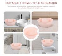 UPKOCH Lavabo para Lavar Ropa a Mano Tabla de Lavar Integrada Mini Tamaño Color Rosa Claro Diseño Compacto y Portátil Adecuado para Uso Doméstico y Lavandería Dormitorios