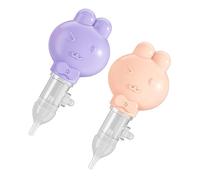 UPKOCH Limpiador Nasal Para Ñiño De Silicona Manual, Suave y Seguro, Tamaño Pequeño, Adecuado Para Recién Nacidos, 2 Piezas, Accesorio De Higiene Portátil Para Bebés