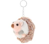 UPKOCH Llaveros Creativos de Erizo Gris de Peluche de 10 Cm, Colgante Suave de PP Algodón para Decoración de Mochilas, Bolsos y Llaves, Accesorios Originales y Prácticos para Uso Diario