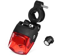 UPKOCH Luz Trasera para Bicicleta Negra 555X355X28 MM de Plástico Ajustable Fijación Magnética sin Batería Resistente Intemperie para Ciclismo Seguro Nocturno