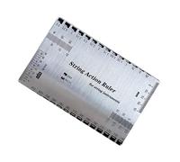 UPKOCH Medidor Acción Cuerdas Guitarra Acero Precisión Guitarra Clásica Regla Calibrador Altura Cuerdas Cuello Herramienta Medición Portátil Ajuste Instrumentos Musicales