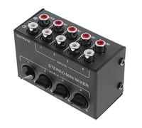 UPKOCH Mezclador De Audio Pasivo Mini Estéreo De Canales Control De Independiente Diseño Compacto y Portátil Para Grabación y Estudio