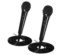 UPKOCH Micrófono Dinámico de Mano Cable 2 M, Pack de 2 Unidades, Conexión Jack 6.5 Mm, Micrófono Vocal para Karaoke, Transmisión Directa y Equipo de Sonido Doméstico