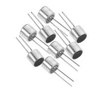 UPKOCH Micrófono Electret 6050 Pin de Condensador 8 Piezas para Seguridad Hogar Oficina Alta Sensibilidad Detección de Sonido y Alerta Rápida Color Negro