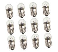UPKOCH Mini Bombillas de Vidrio Herramienta Educativa Base de Rosca 12 2.5v 0.3a Fácil Instalación para Experimentos de Física y Aprendizaje de Circuitos Eléctricos