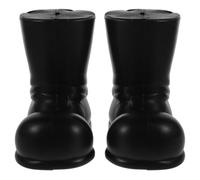 UPKOCH Mini Botas De Papá Noel De PláStico 2 Piezas Para DecoracióN De Casitas De MuñEcas Y Manualidades Navideñas Con DiseñO De Zapatos De Santa Claus