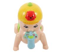 UPKOCH Muñeca de Gateo Creativa para Bebés Juguete Eléctrico sin Batería Diseño y Musical la Actividad Física Amarillo