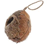 UPKOCH Nido Colgante para Pájaros de Jardín Decoración Rústica Resistente Refugio para Aves Pequeñas Exteriores Protección contra Viento y Lluvia Lugar Cómodo para Periquitos y Canarios