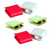 UPKOCH Organizador de Cables de Silicona Clips Adhesivos para Audio y Cables de Alimentación 6 Piezas para Oficina y Hogar en Su Lugar de Forma Segura Color Aleatorio