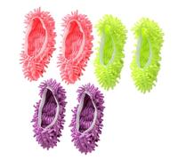 UPKOCH Pantuflas de Fibra para Mopa Talla Ajustable 6piezas, Calcetines para Pies Diseño Creativo y Liviano, Aptos para Limpieza de Suelos de Vinilo en Casa
