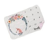 UPKOCH para Fotográfica Mensual de Doble Suave con Borde para Recién Nacido para Fotos de Cumpleaños y Diario