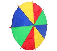 UPKOCH Paracaídas para Actividades de Aprendizaje Preescolar de Tela Arcoíris Integración Sensorial y Juego Cooperativo en Jardín de Infantes