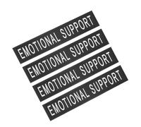 UPKOCH Parches Reflectantes para Chalecos De Perro Letras Reflectantes De PU Resistentes Al Desgaste Tamaño s Uso Nocturno para Mascotas y Perros De Apoyo Emocional